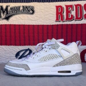 Size 7Y - Nike Jordan Spizike Low White /‎ Neutral Grey FQ3950-103